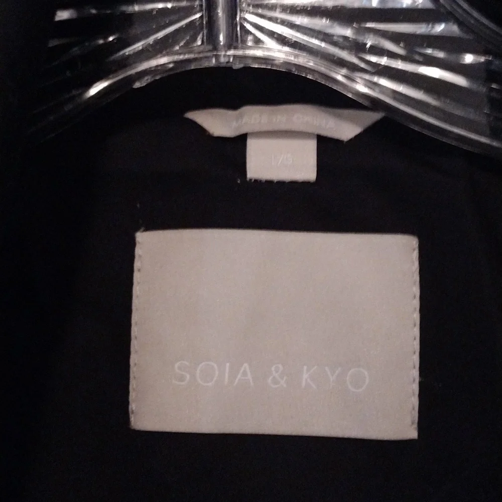 Soia & Kyo Men's Dark Trench Coat